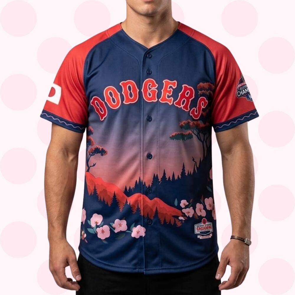 2026 LA Dodgers Japanese Heritage Night Jersey XL